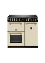 STOVES 444411437 Richmond Deluxe 90cm Electric Induction Range Cooker Classic Cream Rotary Controls NEW FOR 2023
