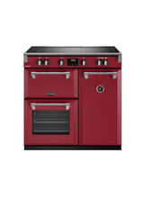 STOVES 444411533 Richmond Deluxe 90cm Electric Induction Range Cooker Chilli Red Touch Control NEW FOR 2023