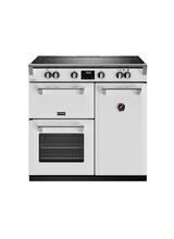 STOVES 444411534 Richmond Deluxe 90cm Electric Induction Range Cooker Icy White Touch Control NEW FOR 2023