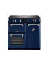 STOVES 444411536 Richmond Deluxe 90cm Electric Induction Range Cooker Midnight Blue Touch Control NEW FOR 2023