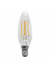 BELL 4W SES E14 Dimmable LED Filament Bulb Candle Warm White 2700K (40w Equiv)
