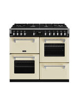 STOVES 444411443 Richmond Deluxe 100cm Gas Through Glass Dual Fuel Range Cooker Classic Cream NEW FOR 2023