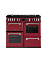STOVES 444411543 Richmond Deluxe 100cm Dual Fuel Range Cooker Chilli Red NEW FOR 2023