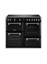 STOVES 444411444 Richmond Deluxe 100cm Rotary Electric Induction Range Cooker Black NEW FOR 2023