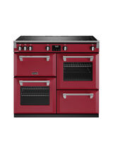 STOVES 444411563 Richmond Deluxe 100cm Electric Induction Range Cooker Chilli Red Touch Controls NEW FOR 2023