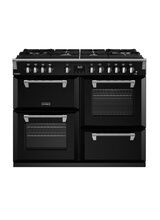 STOVES 444411451 Richmond Deluxe 110cm Gas Through Glass Dual Fuel Range Cooker Black NEW FOR 2023