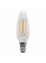 BELL 4W SES E14 LED Filament Bulb Candle Clear Warm White (40w Equiv)