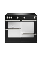 STOVES 444411472 Sterling Deluxe D1000 Electric Induction 100cm Range Cooker Touch Control Black NEW FOR 2023