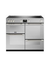 STOVES 444411474 Sterling Deluxe D1000 Electric Induction 100cm Range Cooker Zoneless Stainless Steel NEW FOR 2023