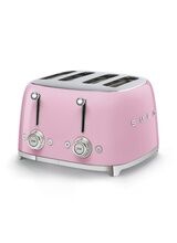 SMEG TSF03PKUK Retro 4 Slice Toaster Pink