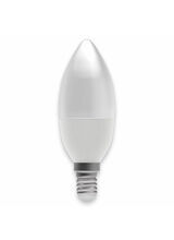 BELL 6 or 7W SES E14 LED Light Bulb Candle Opal Warm White 2700K (40w Equiv)