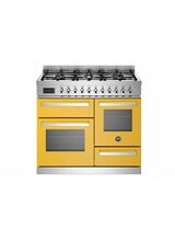 Bertazzoni Professional 100cm Range Cooker XG Oven Dual Fuel Yellow PRO106L3EGIT