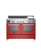 Bertazzoni Professional 120cm Range Cooker Twin Induction Red PRO125I2EROT