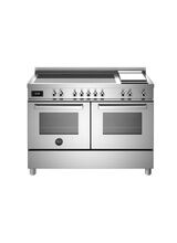 Bertazzoni Professional 120cm Range Cooker Twin Induction Stainless Steel PRO125I2EXT