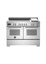 Bertazzoni Professional 120cm Range Cooker Twin Induction Stainless Steel PRO125I2EXT2