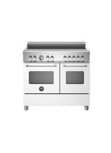 Bertazzoni Master 100cm Range Cooker Twin Oven Induction White MAS105I2EBIC