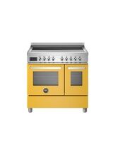 Bertazzoni Professional 90cm Range Cooker Twin Oven Electric Induction Yellow PRO95I2EGIT