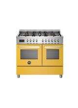 Bertazzoni PRO106L2EGIT Professional 100cm Range Cooker Twin Oven Dual Fuel Yellow
