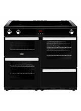 BELLING 444444092 Cookcentre 100cm Electric Range Cooker With Induction Hob Black