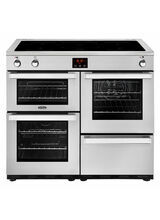 BELLING 444444090 Cookcentre 100cm Electric Range Cooker With Induction Hob Professional Stainless Steel