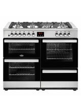 BELLING 444444094 Cookcentre 110cm Dual Fuel Range Cooker Stainless Steel