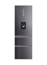 HAIER HTW5618EWMP 59.5cm 3D Fridge Freezer - Dark Inox