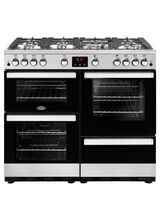 BELLING 444411727 Cookcentre 100G Natural Gas Range Cooker Stainless Steel