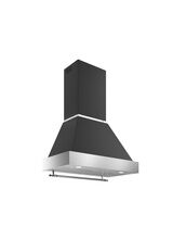 Bertazzoni Heritage Chimney Hood 90cm Black Stainless Base KC36HERTNE90