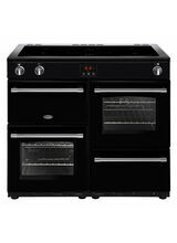 BELLING 444444142 Farmhouse 100cm Electric Range Cooker With Induction Hob Black
