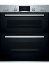 BOSCH NBS533BS0B Series 4 Built-Under Double Oven Stainless Steel