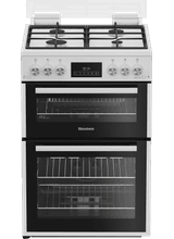 BLOMBERG GGRN655W 60cm Double Oven Gas Cooker White