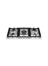 BERTAZZONI P905CMODX Modern Series 90cm Gas Hob with Central Wok Burner Stainless Steel
