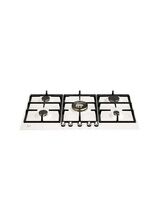 BERTAZZONI P905CHERAX Heritage Series 90cm Gas Hob with Central Wok Burner Ivory Chrome