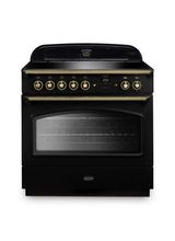 RANGEMASTER CLAS90FXEIBL/B Classic FX 90cm Induction Black/Brass