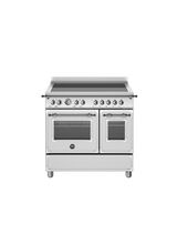 Bertazzoni Heritage 90cm Range Cooker Twin Oven Induction Stainless Steel HER95I2EXT