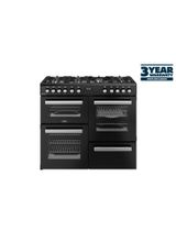 BELLING 444411799 Cookcentre 100cm Dual Fuel Range Cooker - Black
