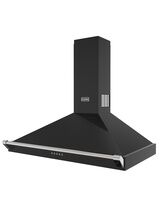 STOVES Richmond 444411656 90PYR Pyramid Chimney Cooker Hood Black