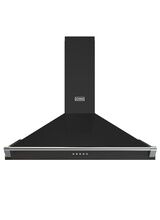 STOVES 444411658 RICHMOND Pyramid Chimney Cooker Hood 100PYR Black