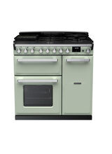 RANGEMASTER ESDL90DFPMNT/CM1 Estel Deluxe 90cm Dual Fuel Range Cooker - Mint with Chrome Trim