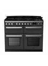 RANGEMASTER ESDLB110DFPSLT/CM1 Estel Deluxe 110cm Dual Fuel Range Cooker - Slate with Chrome Trim