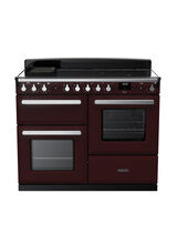 RANGEMASTER ESDLO110EIPBOR/CM1 Estel Deluxe 110cm OC Induction Range Cooker - Bordeaux with Chrome Trim