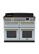 RANGEMASTER ESDLB110EIPMSB/AB1 Estel Deluxe 110cm Induction Range Cooker - Misty Blue/Brass