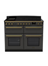 RANGEMASTER ESDLB110EIPSLT/AB1 Estel Deluxe 110cm Induction Range Cooker - Slate / Brass
