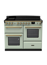 RANGEMASTER ESDLO110EIPMNT/AB1 Estel Deluxe 110cm Induction Range Cooker - Mint/Brass