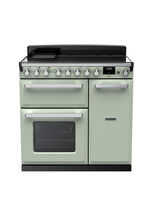 RANGEMASTER ESDL90EIPMNT/CM1 Estel Deluxe 90cm Induction Range Cooker - Mint with Chrome Trim