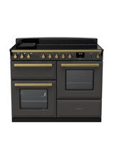 RANGEMASTER ESDLO110EIPSLT/AB1 Estel Deluxe 110 OC Induction - Slate with Antique Brass Trim