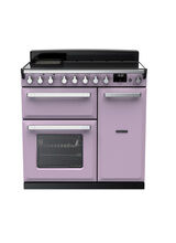 RANGEMASTER ESDL90EIPHTH/CM1 Estel Deluxe 90cm Induction Range Cooker - Heather/Chrome
