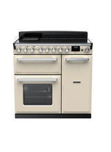 RANGEMASTER ESDL90EIPPCR/CM1 Estel DLX 90 Induction Range Cooker - Pale Cream/Chrome