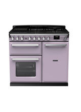 RANGEMASTER ESDL100DFPHTH/CM1 Estel Deluxe 100cm Dual Fuel Range Cooker - Heather/Chrome