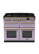 RANGEMASTER ESDLB110DFPHTH/AB1 Estel DLX 110 BC Dual Fuel Range Cooker- Heather/Brass